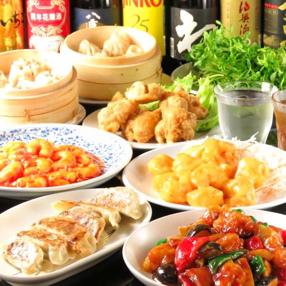 《Great value all-you-can-eat and drink》Enjoy our homemade gyoza to the fullest with the 'Voluminous Course'《10 dishes, 2-hour all-you-can-drink, ¥3,500》